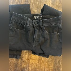 Black Skinny High-rise Jeans